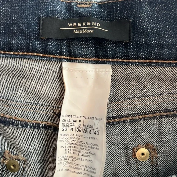 MaxMara WEEKEND slim Boot Cut Jeans Women’s Size: 6 - Picture 6 of 10